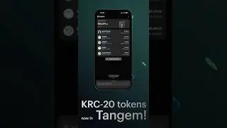 KRC-20 tokens are now live in Tangem 🤩