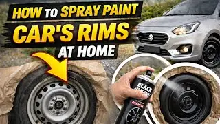 How To Spray Paint Car Wheels At Home | DIY