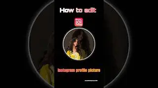 Instagram profile picture editing in inshot | photo editing tutorial | #instagram #inshot #edit