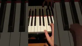 G sharp or A flat harmonic minor scale hands separate piano