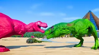 All Dinosaur Color Pack: T-REX vs Godzilla Dino vs Tarbosaurus Vs Tyrannospino vs Indominus Rex