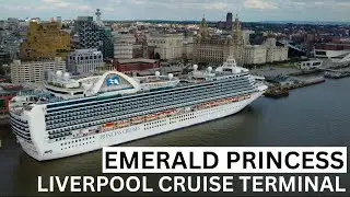 Emerald Princess Cruise Ship - Departing Liverpool #liverpool