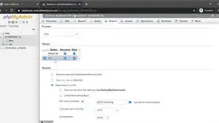 Export MySQL database and table in phpMyAdmin