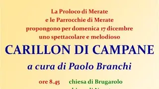 Concerto di campane per Carillon a Merate - Domenica 17 Dicembre 2023