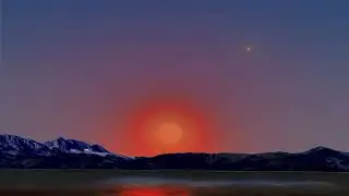 Sunrise Over a Mountain Range--After Effects and Photoshop #aftereffects #photoshop #animation
