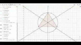 Ortocentro, incentro, baricentro e circuncentro do triangulo no geogebra