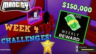 🏆MAD CITY🏆! WEEK 4 CHALLENGES! 150K REWARD💸! DEATH RAY! VILLAIN!
