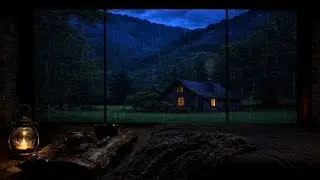 Night Rain in a Dark Bedroom (No Ads) 🌙 | Soothing Sounds to Help You Sleep Deeply🌙RAIN SLEEP SOUNDS