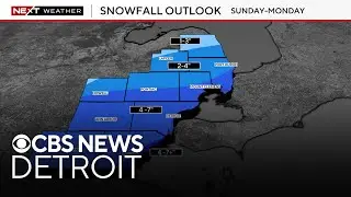 Radar tracks winter storm moving through Southeast Michigan