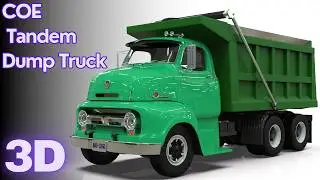 🚛 VINTAGE COE TANDEM DUMP TRUCK  | BLENDER ✨