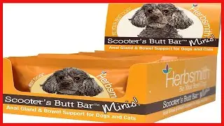 Herbsmith Scooter&rsquo;s Butt Bars   Anal Gland and Bowel Support with Pumpkin Fiber for Dogs