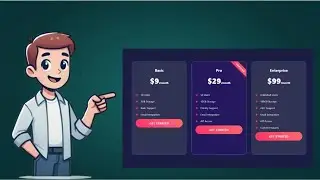 Pricing Card with HTML, CSS & JavaScript | Interactive UI Design Tutorial