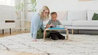 ECR4Kids Bentwood Lap Desk, Children's Portable Wood Work Surface