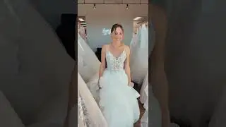 Sheer Illusion Beaded Bodice Bridal Ball Gown with Layered Organza Skirt