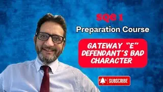 SQE 1 - Gateway E Недостойное поведение - Уголовная практика