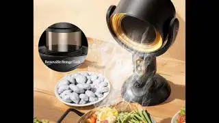 Puff-Hide Smokeing Fan for Smoking Indoors, Electric Black Gold Smokeaway Purifier Fan