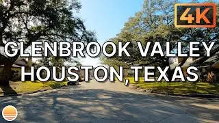 Glenbrook Valley Neighborhood in Houston, Texas. An UltraHD 4K Real Time Driving Tour.