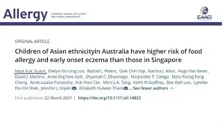 Food allergy and associated risk factors between Asian children in Singapore and Australia