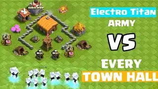 *New* Electro Titan Army VS Every Town-Hall | Clash of Clans