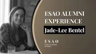 ESAO Alumni Experience Jade Lee Bentel | Master Olive Oil Consultant Certification