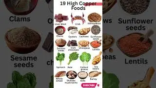 19 High Copper Foods #shorts #viral #health