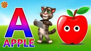 Песенка про алфавит для малышей - обучающее видео, буква А для яблока 🍎, детская песенка, песенка...
