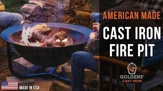 American Made Goldens' Cast Iron Fire Pits