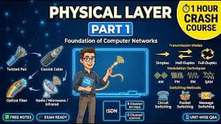 Physical Layer OSI Model Crash Course Part 1 | Transmission, Media, Modulation, ISDN