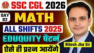 SSC CGL 2026 | Math | Day-02 | Latest PYQ's | Best Tricks & Solution #ssccgl2026 #sscmaths #ssccgl