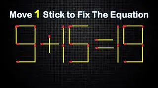Only 1% Can Solve This Matchstick Puzzle &ndash; Move 1 Stick to Win!​