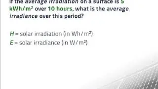 Average Irradiance