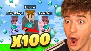 We Spawned 100 Diamonds From 1 Chance Cube On Minecraft SMP!
