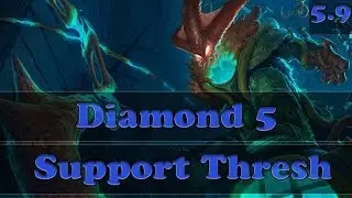 ✔ League of Legends - Support Thresh Diamond 5 ranked w/ commentary!