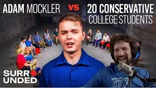 Destiny Reacts to 1 GenZ Liberal vs 20 GenZ Conservatives (ft. Adam Mockler) | Surrounded - Jubilee