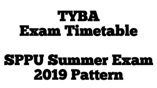TYBA SEM-V & VI || Exam Timetable || SPPU Exam 2022 || 2019 Pattern ||