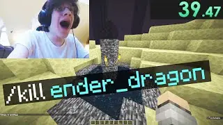Minecraft Creative Mode Speedrun [0:39] (WORLD RECORD)