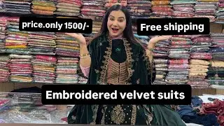 💎 Premium Velvet Suits – First Time on my YouTube✨ Elegant embroidery | Rich colours | Luxury feel