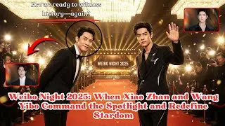 Момент, которого все ждут: Сяо Чжань и Ван Ибо на Weibo Night 2025