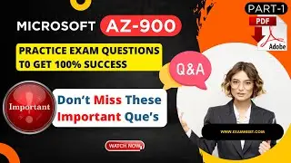 AZ-900 Latest Exam Important Questions 2024 | Microsoft Azure Fundamentals | 100% PASS | Free PDF