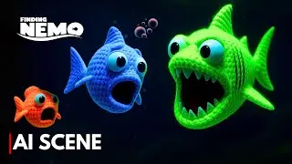 FINDING NEMO Bruce chases Marlin and Dory Scene But it&rsquo;s Ruined By AI