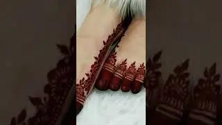 unique feet mehndi design#mehndi #love #youtube shorts *