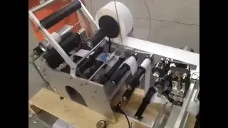 HBY50 semi automatic glass bottle sticker labeling machine  with coding machine testing video