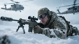 2025 Action Movie:Elite Sniper Ambush in the Snow: He Downs Three Fighter Jets Alone #hollywood
