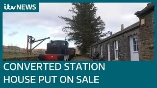 Converted station house cottage with its own train put up for sale | ITV News