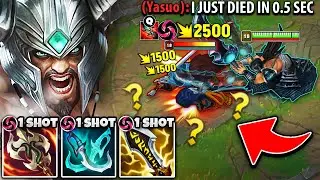 Nobody expects this BROKEN Tryndamere Mid strategy (TURBO 1V5 CARRY)