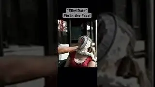 Woman gets a pie in the face on &ldquo;ElimiDate&rdquo;, reality date competition show #pieintheface #womanpied