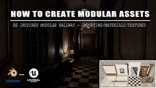 Modular Assets From Blender to Unreal | Exporting Meshes, Material Setup & How to Find Textures