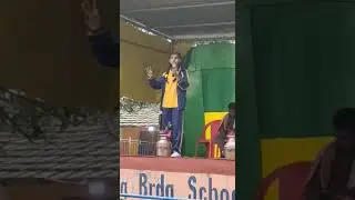 Mithila municipality had organizated this program in New Horizon School and this girl nice speech.