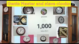 Gents master and slave clock system - 1000 subs thank you #clock #slave #industrial #time #vintage