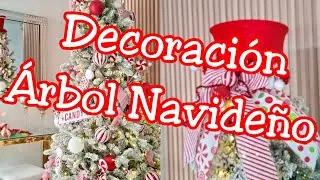 COMO DECORAR TU ARBOL DE NAVIDAD BLANCO Y ROJO 